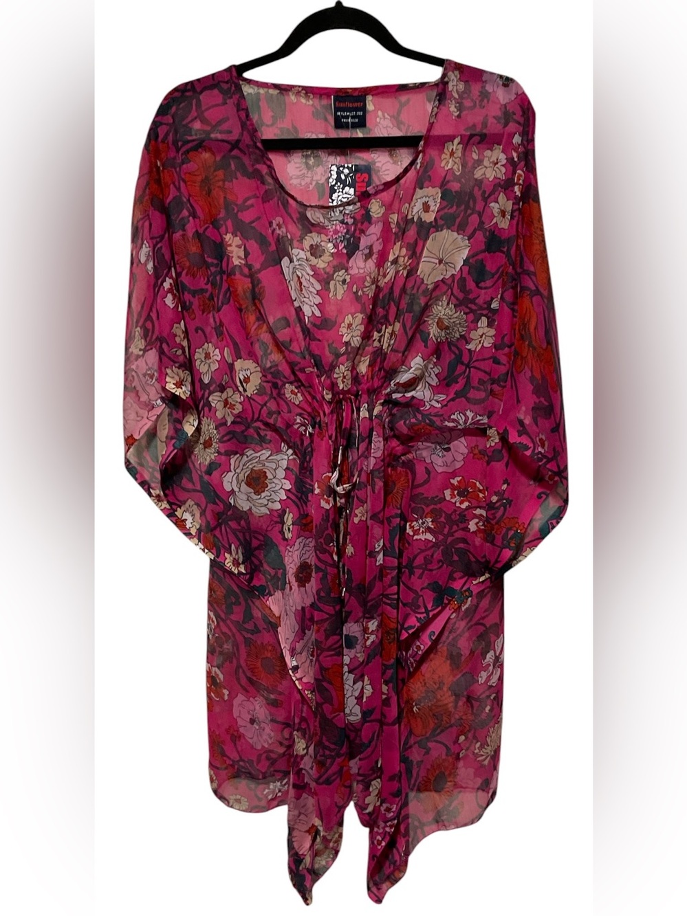 NWT - Sunflower Floral Sheer Kimono Cover-Up – OS